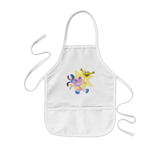 Bloofy and Pouchy Kids' Apron (Front)