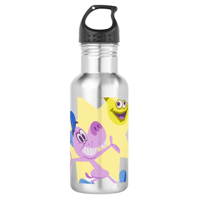 Bloofy and Pouchy Stainless Steel Water Bottle (Front)
