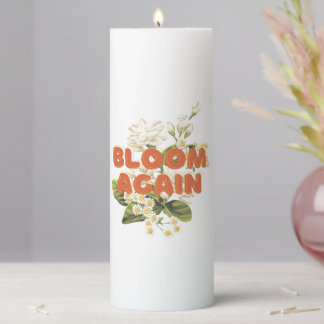 Bloom Again Pillar Candle