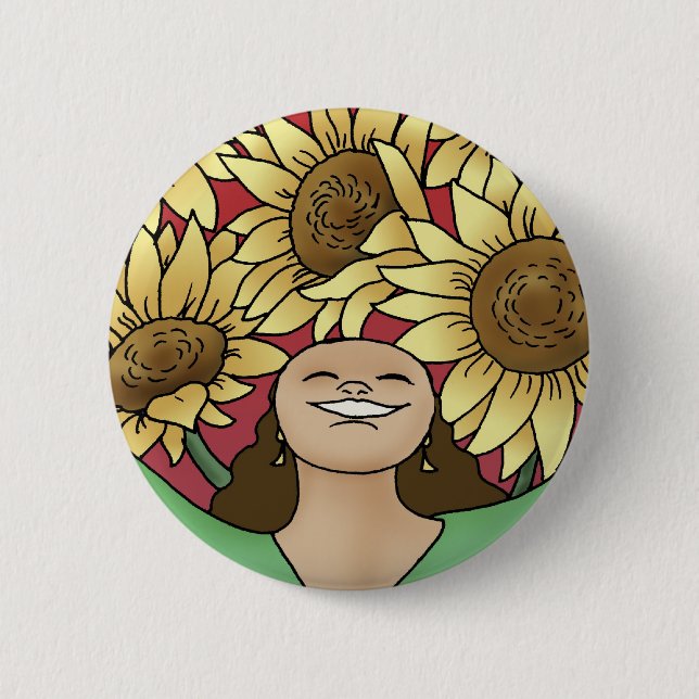 Bloom and Grow Button (Front)