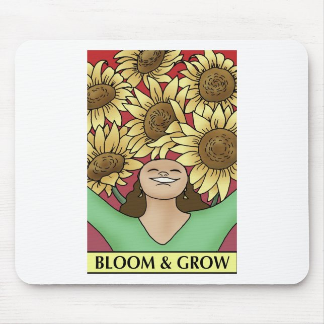 Bloom and Grow Mouse Pad (Front)