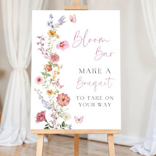 Bloom Bar Sign Printable Floral Bridal Shower Deco