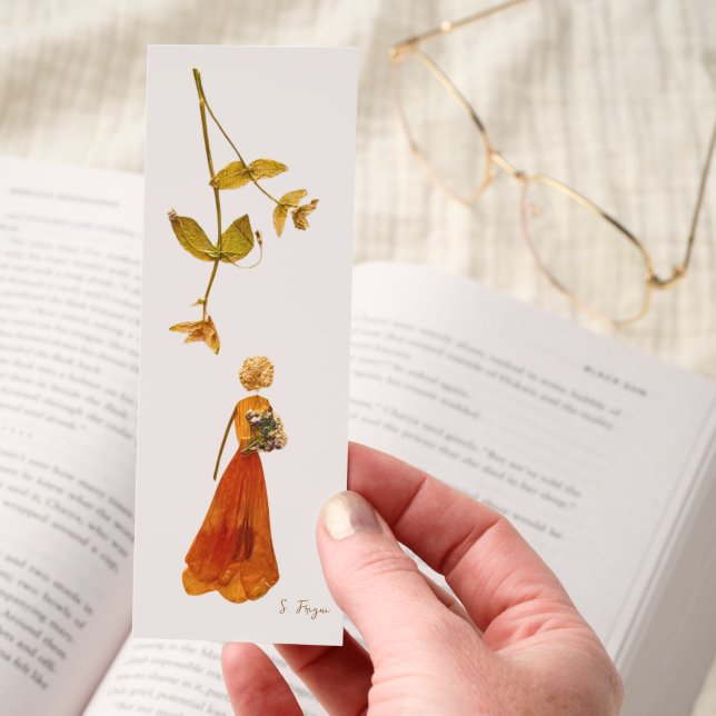 Bloom Bearer | Original Pressed Flower Art Bookmarks (Hand)