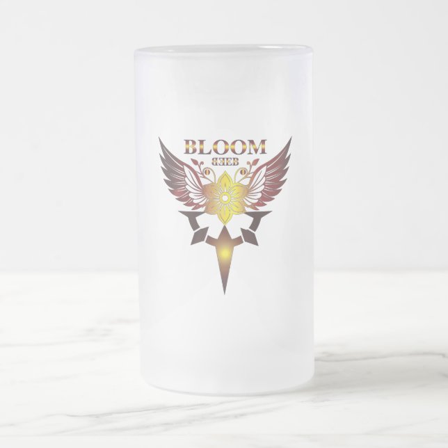 Bloom Beer Glass Frosted Glass Beer Mug (Center)