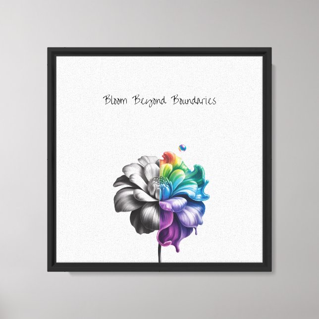 Bloom Beyond Boundaries Flower Wall Art  (Front)