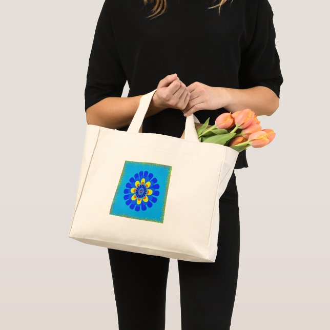 Bloom Blue Mini Tote Bag (Front (Product))