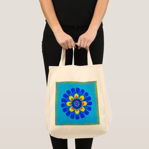 Bloom Blue Tote Bag