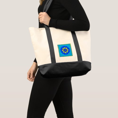 Bloom Blue Tote Bag