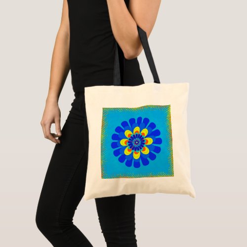 Bloom Blue Tote Bag