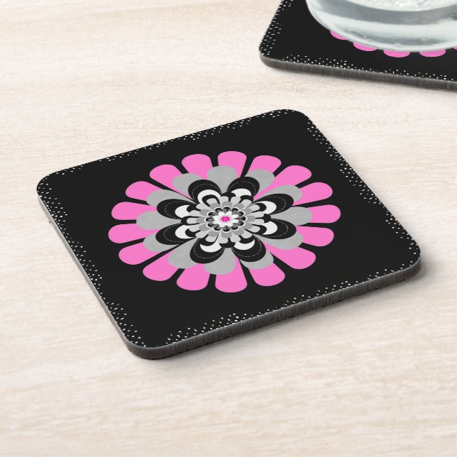 Bloom Blush Drink Coaster (Left Side)
