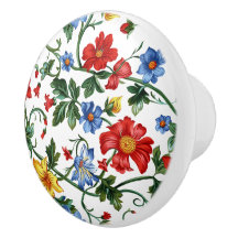 Bloom Boldly | Colorful Floral Ceramic Drawer Pull