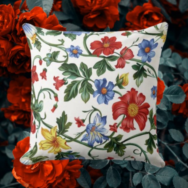 Bloom Boldly – Elegant Floral Throw Pillow (Creator Uploaded)