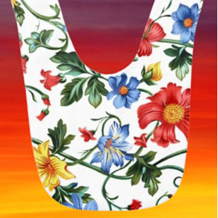 Bloom Boldly   Floral Baby Bib