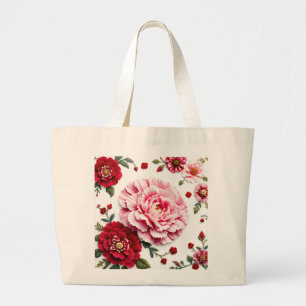 Bloom Boldly The Carnation Jumbo Tote Birth Flower