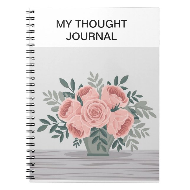 Bloom & Brain Dump – Floral Thought Journal (Front)