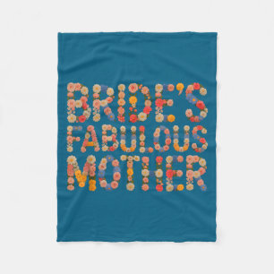 Bloom bride's fabulous mother do crew tribe bridal fleece blanket