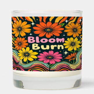 Bloom & Burn – Retro Groovy Flower Power Candle