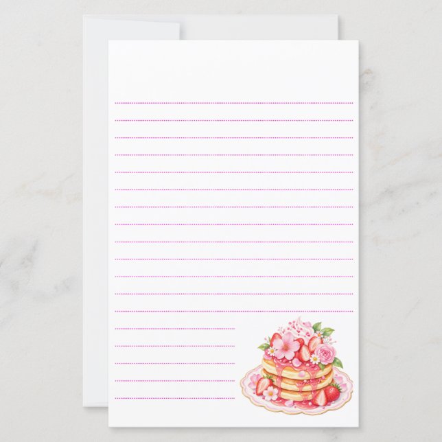 bloom Cafe pancake stationery (Front)