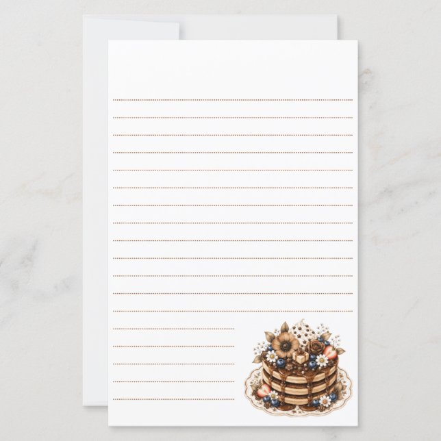 bloom Cafe Pancake Stationery (Front)