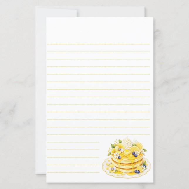 bloom cafe pancake stationery (Front)