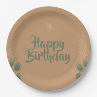 Bloom & Celebrate Floral Happy Birthday Paper Plates