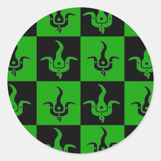 Bloom checkered logo stickers (Front)