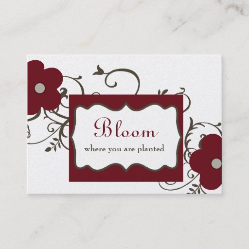 Customizable Bloom Chubby Business Cards