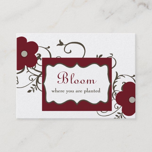 Bloom Chubby Business Cards (Front)