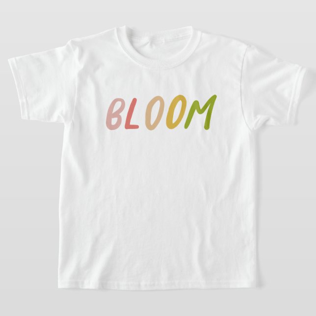 Bloom Cute Colorful Simple kids T-Shirt (Laydown)