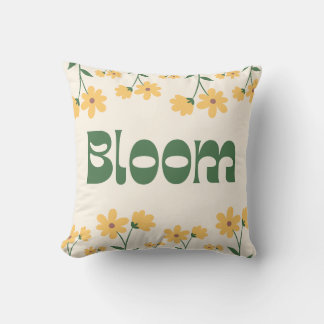 Bloom design  throw pillow
