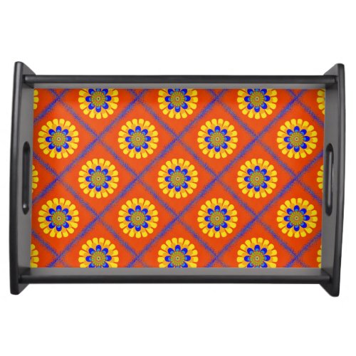 Bloom Diagonal Patchwork Serving Tray