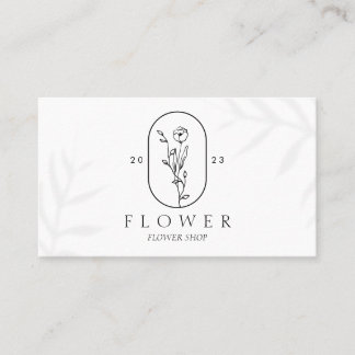 Bloom & Flourish: A Fine Art Floral Design Business Card