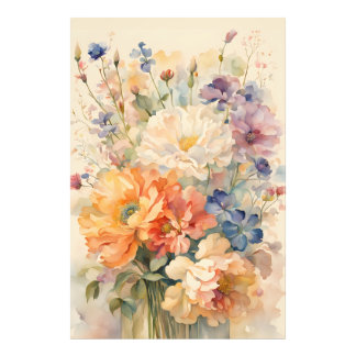 Bloom flowers photo print