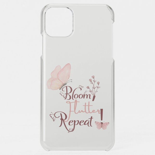 Bloom flutter Repeat iphone case (Back)