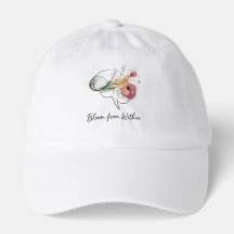 Bloom From Within – Inspirational Floral Cap