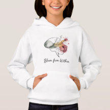Bloom From Within – Kids Cozy Hoodie | Cute Floral