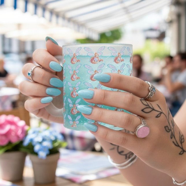 Bloom Frosted Glass Coffee Mug (Creator Uploaded)