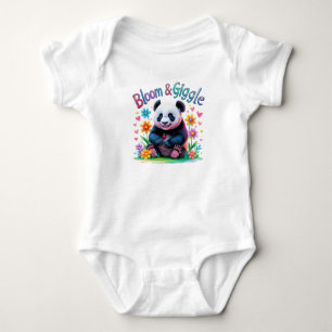 Bloom & Giggle Baby Panda One Year Outfit Bodysuit