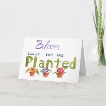 Bloom Greeting Card by aftermyart at Zazzle