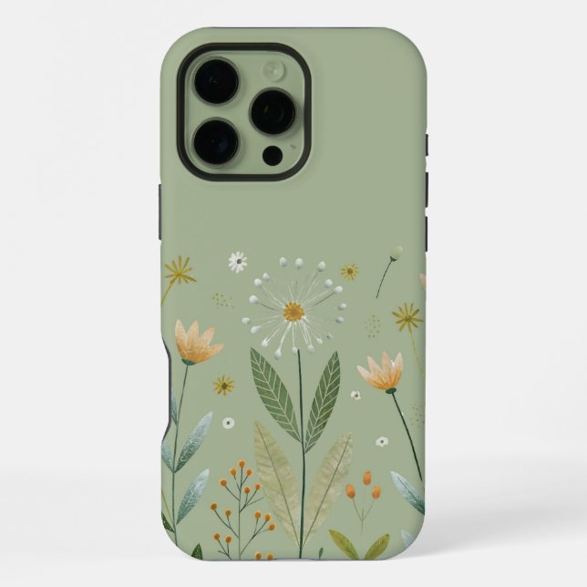 Bloom Grow Minimalist iPhone Case (Back)