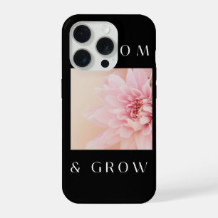 Bloom & Grow Soft Pink Floral Aesthetic iPhone 15 Pro Case