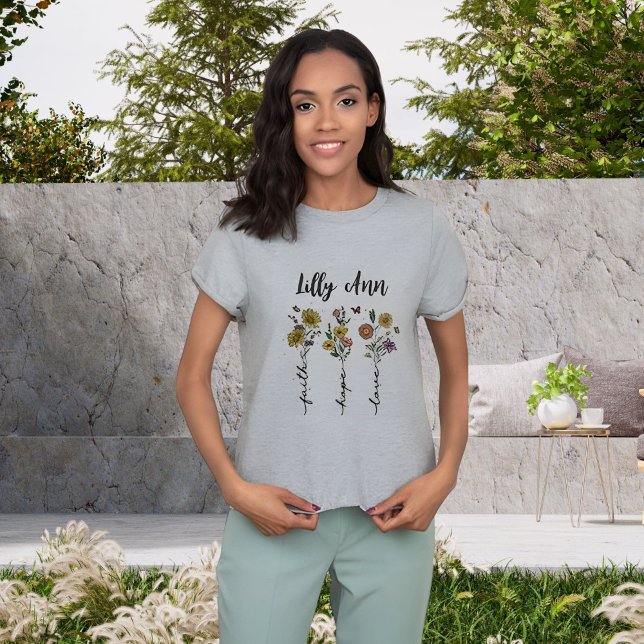 Bloom in Faith - Women's Sunflower Design T-Shirt (Creator Uploaded)