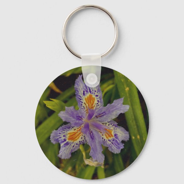 bloom in purple  keychain (Front)