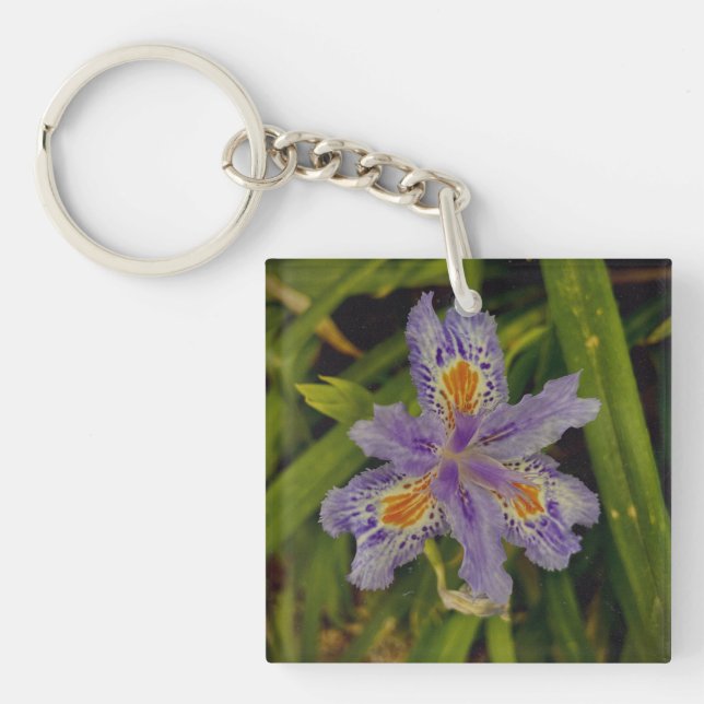 bloom in purple  keychain (Front)