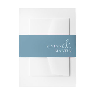 Bloom In The Winter Wedding Invitation Belly Band