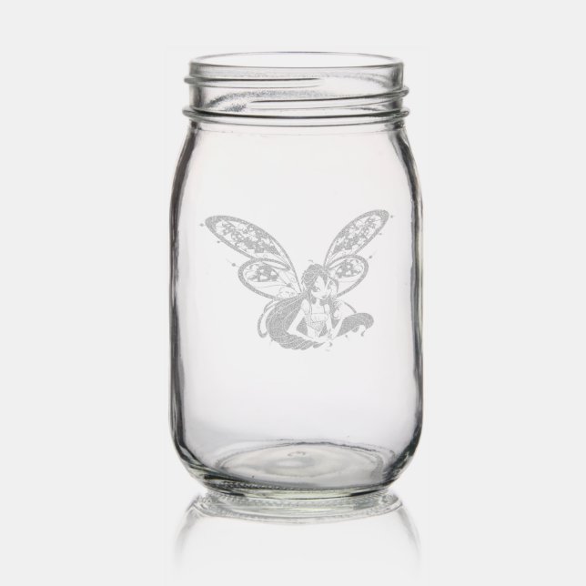 Bloom Mason Jar (Glassware)