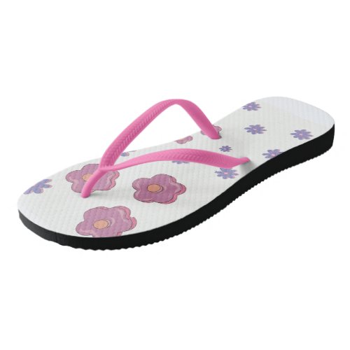 Bloom minimalist floral Flip Flops