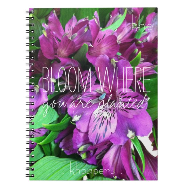 Bloom Monogram Notebook (Front)