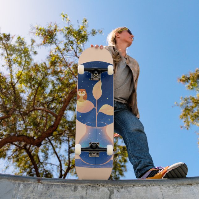 Bloom Mystic Night Owl Garden  Skateboard (Outdoor 1)