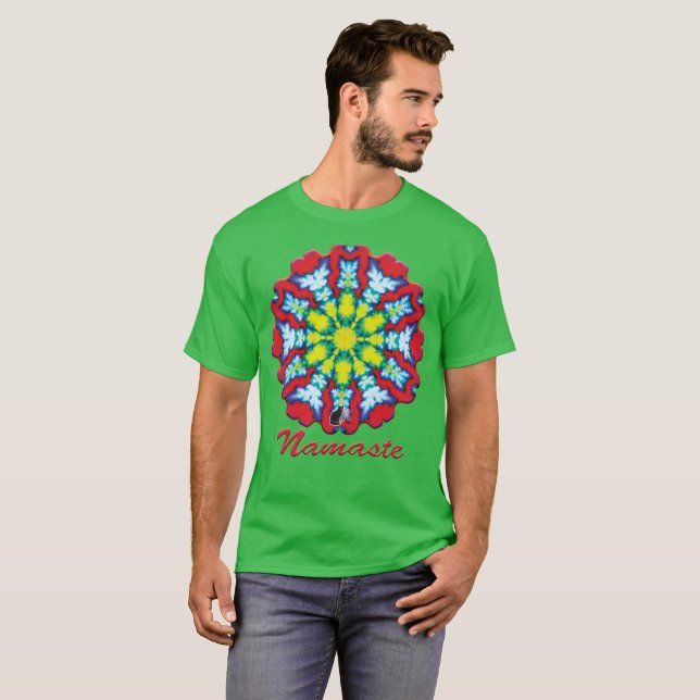 Bloom Namaste Kaleidoscope T-shirt (Front Full)